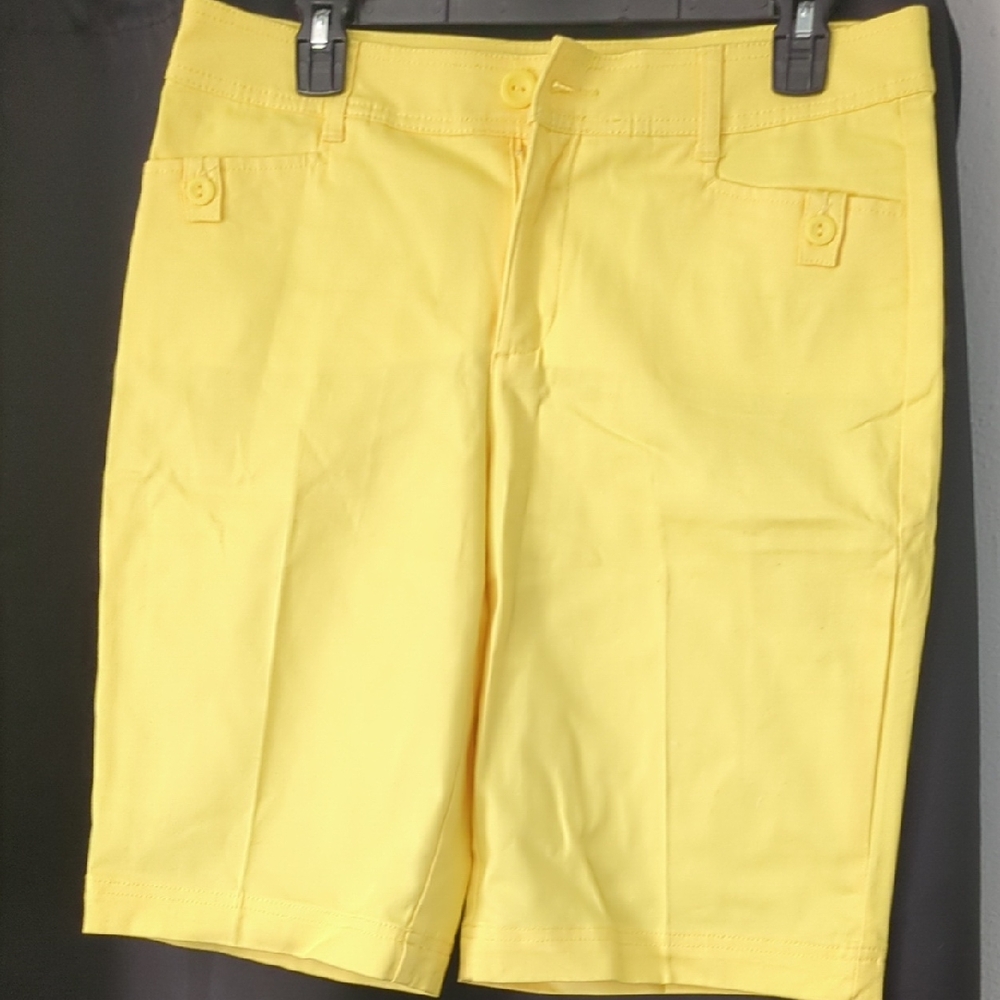 St. John's Bay Sunny Yellow Women's Shorts